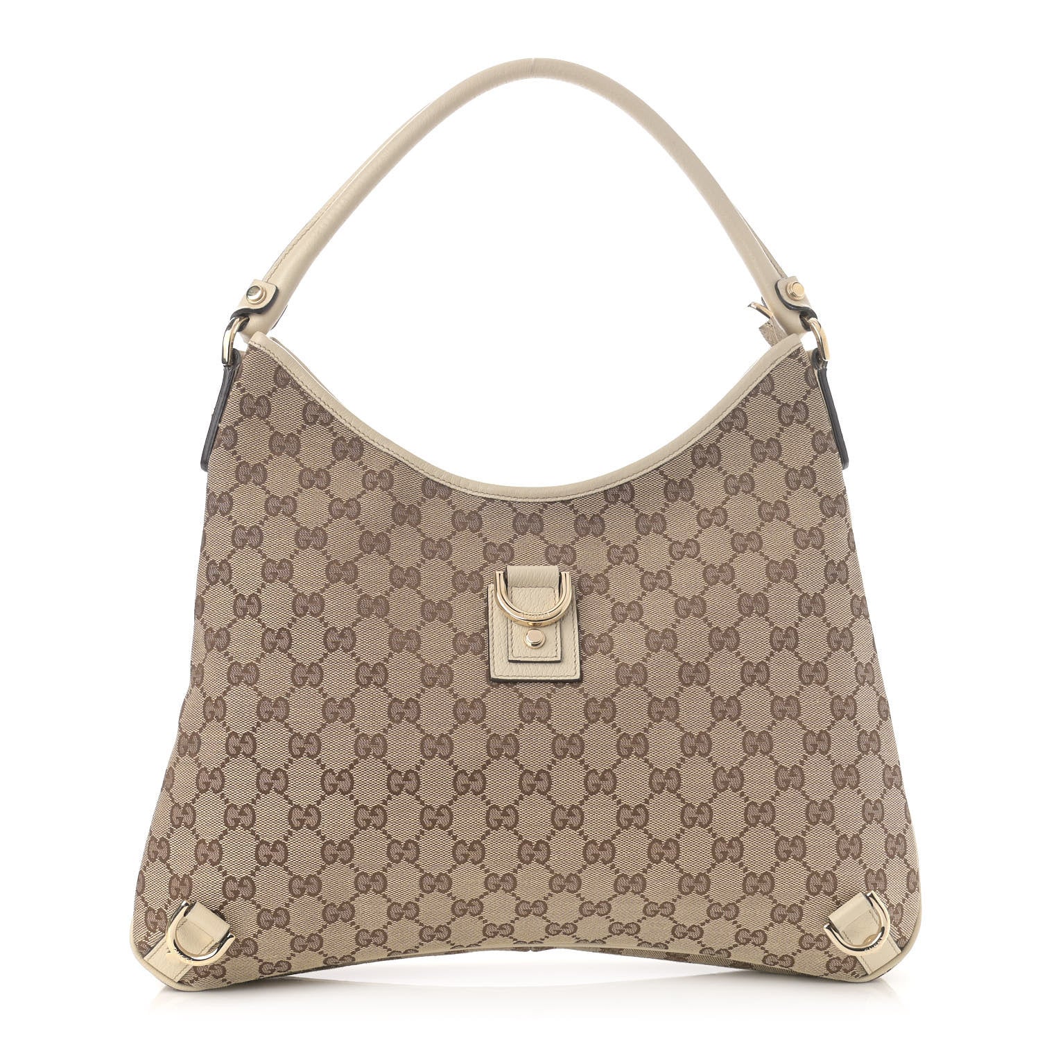 Gucci Monogram Large Abbey D Ring Hobo Off White 1 of 10