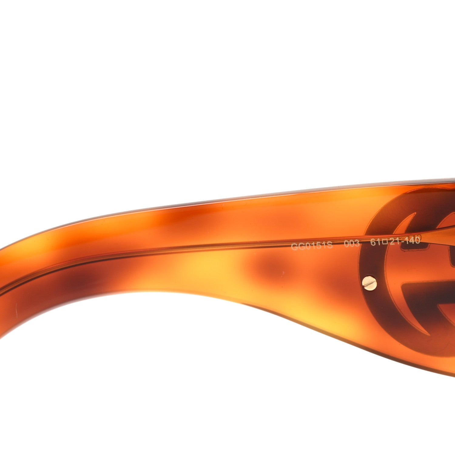 Gucci Acetate Oversized Interlocking GGG0151S Sunglasses Tortoise 6 of 7