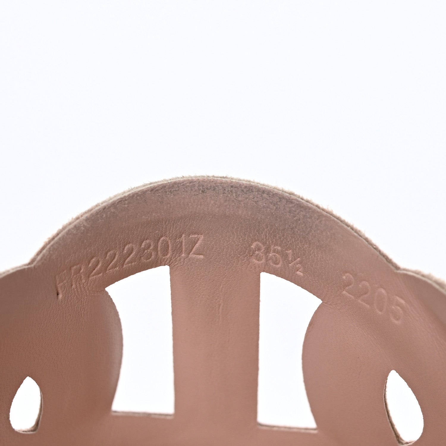 Hermes Suede Goatskin Extra Sandals 35.5 Rose Opaline 6 of 9