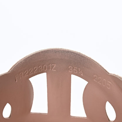 Hermes Suede Goatskin Extra Sandals 35.5 Rose Opaline 6 of 9