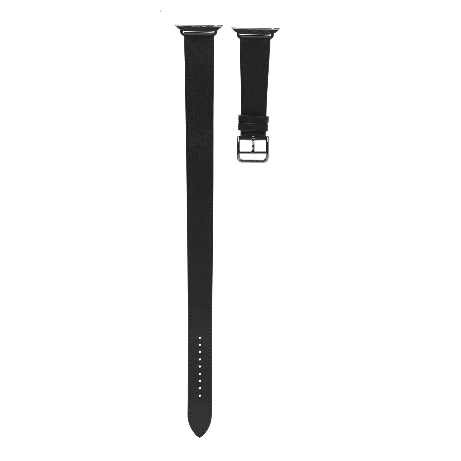 Hermes Swift Apple Watch Double Tour Strap Black 1 of 6