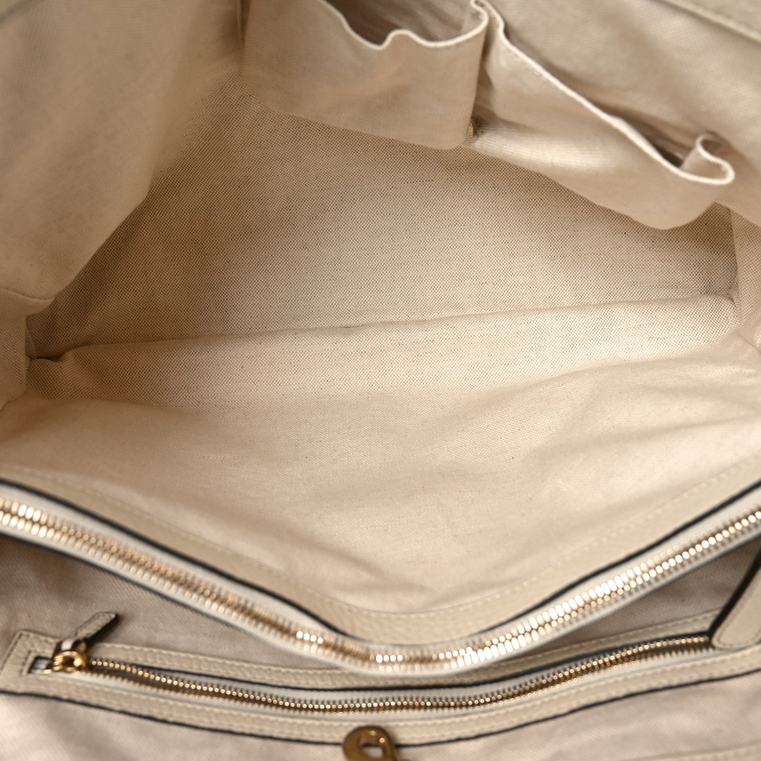 Gucci Pebbled Calfskin Medium Bella Tote Off White 4 of 9