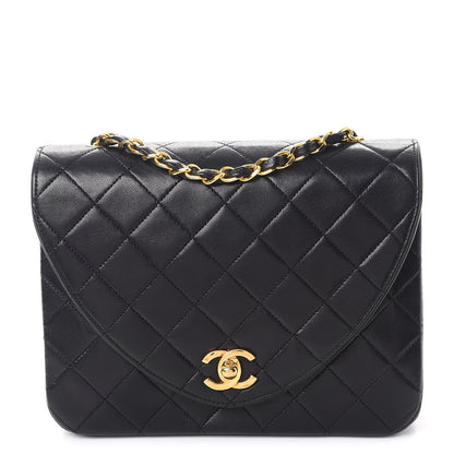 Chanel Lambskin Quilted Small Single Flap Black 1 of 8