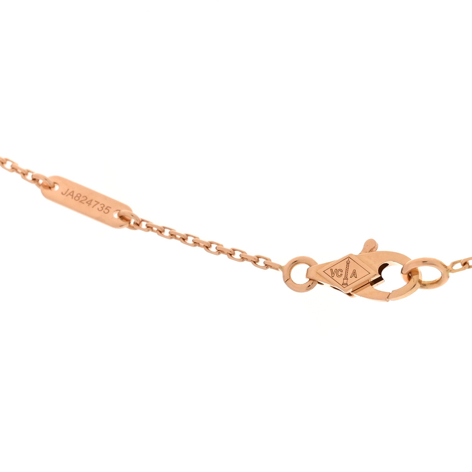 Van Cleef & Arpels 18K Rose Gold Sweet Alhambra Pendant Necklace 4 of 5