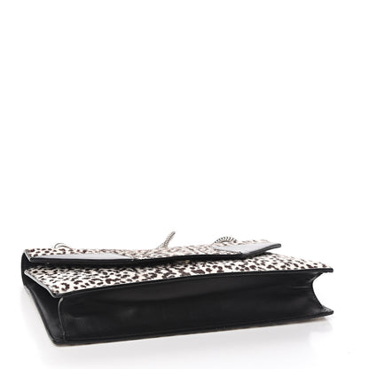 Saint Laurent Calf Hair Calfskin Snow Leopard Medium Betty White Black 4 of 15