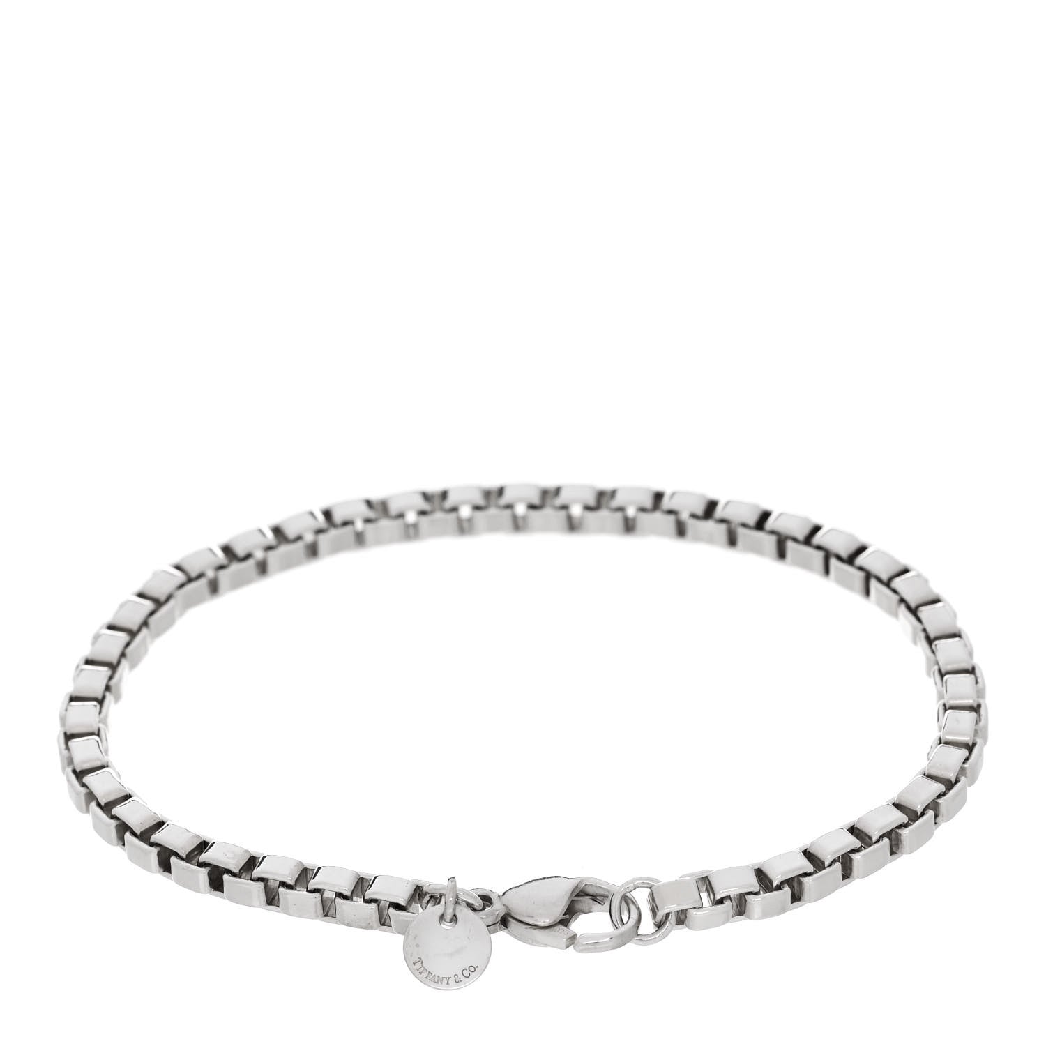 Tiffany Sterling Silver 4mm Venetian Link Bracelet 2 of 4