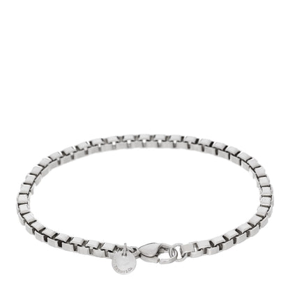 Tiffany Sterling Silver 4mm Venetian Link Bracelet 2 of 4