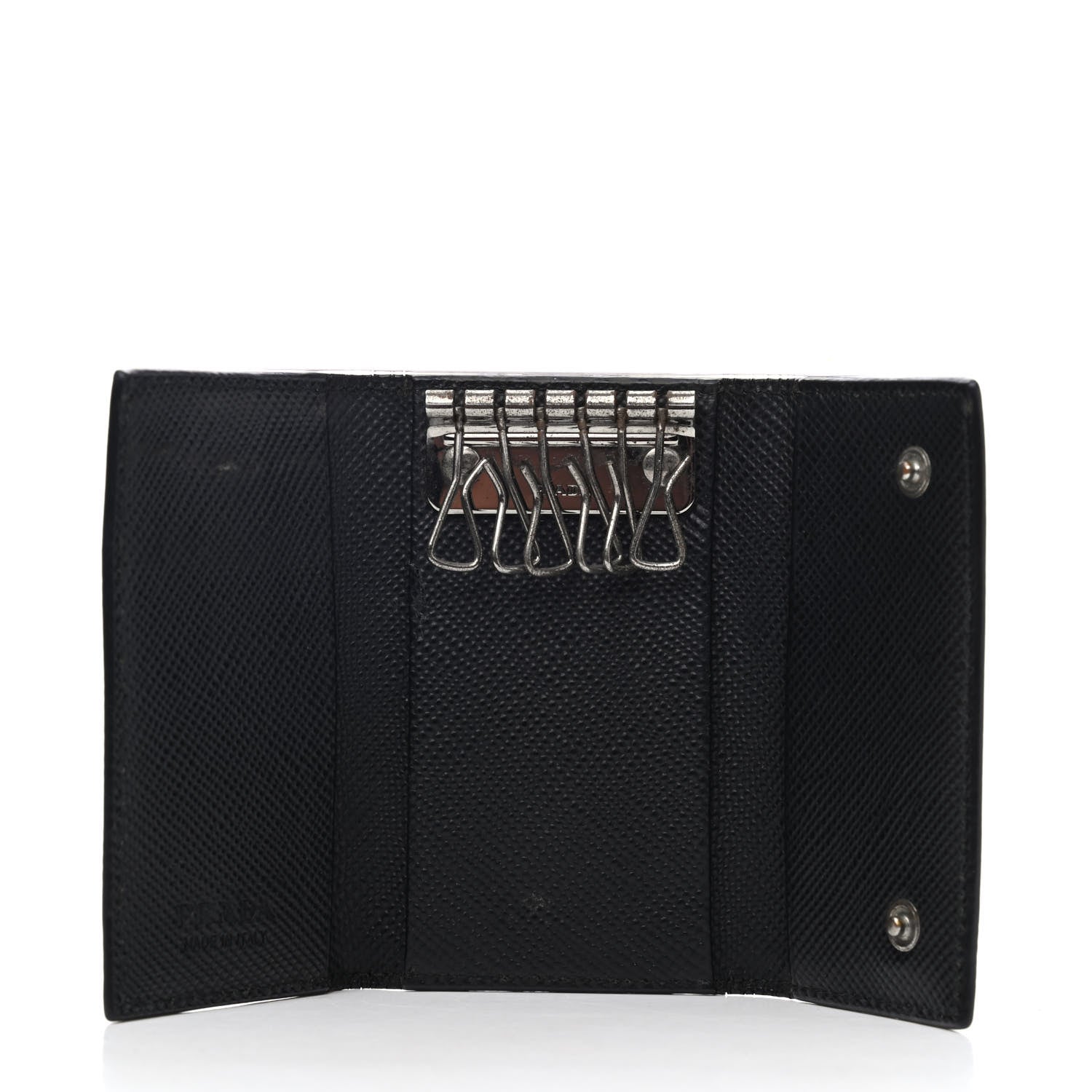 Prada Saffiano 6 Key Holder Black 4 of 4