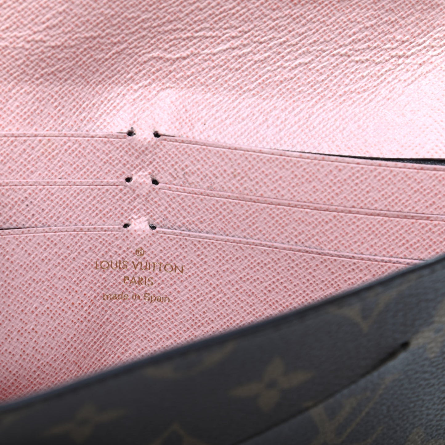 Monogram Jeanne Wallet Rose Ballerine