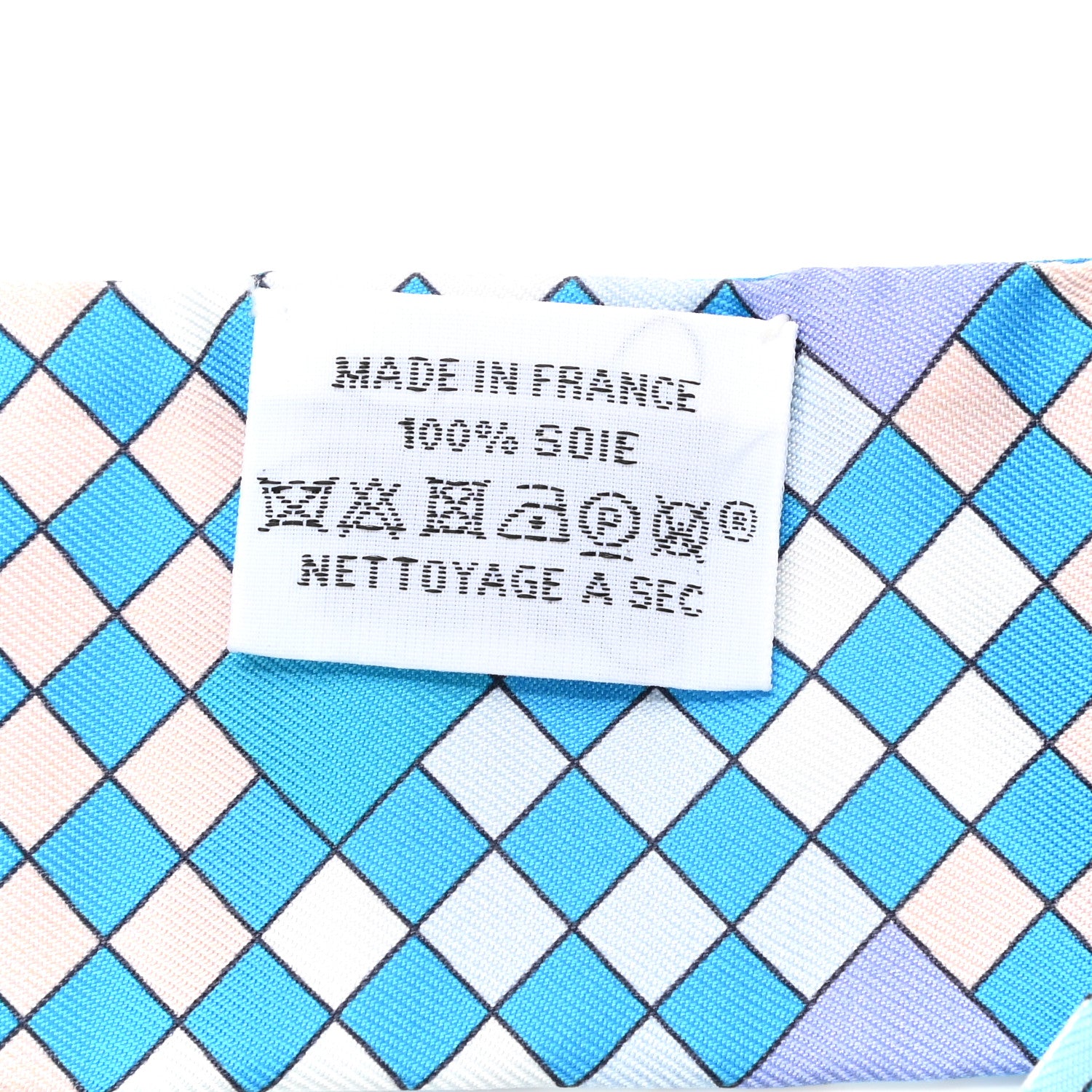 Hermes Silk Colliers De Chiens Remix Twilly White Turquoise 4 of 5