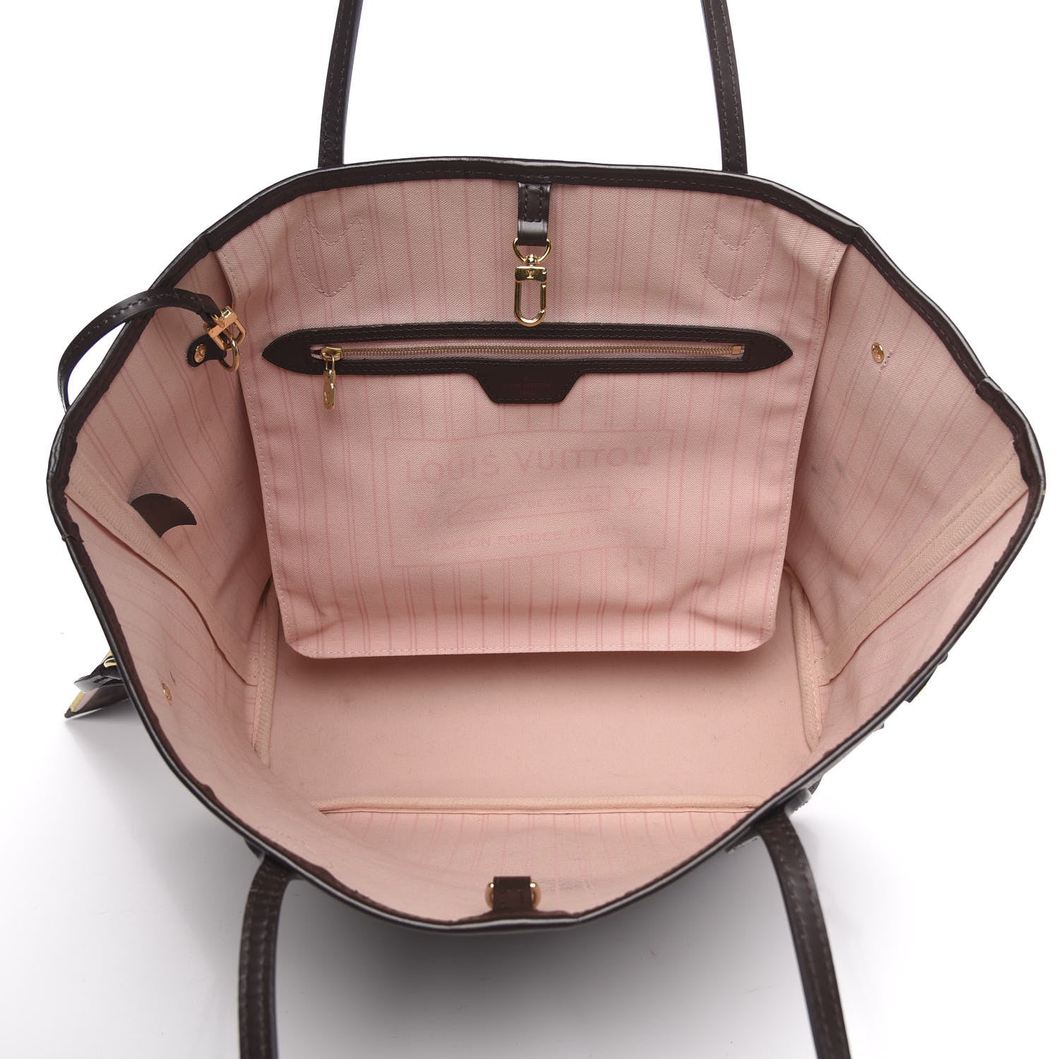 Louis Vuitton Damier Ebene Neo Neverfull MM Rose Ballerine 5 of 22