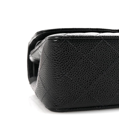 Chanel Caviar Quilted Medium Double Flap Black 9 of 10