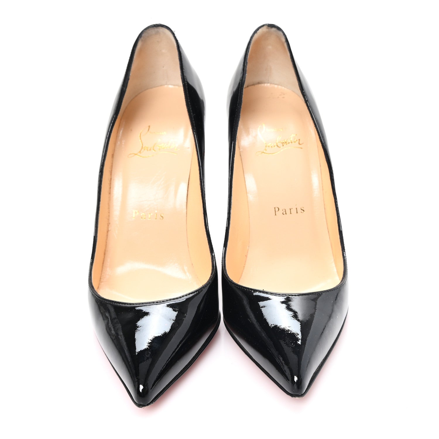 Christian Louboutin Patent Pigalle Follies 100 Pumps 36 Black 3 of 9