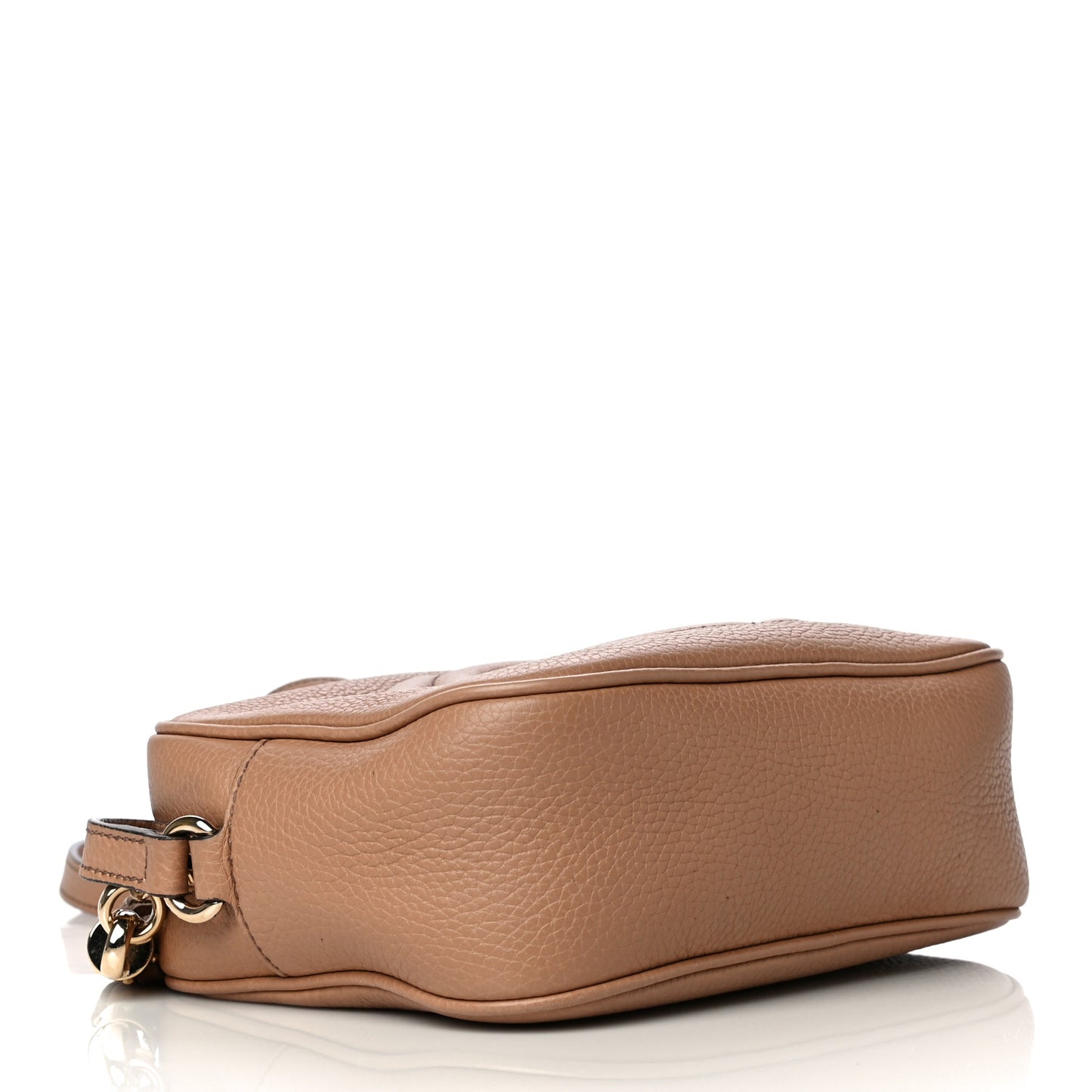 Pebbled Calfskin Small Soho Disco Bag Camelia