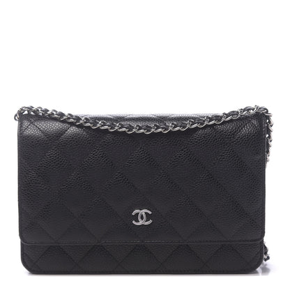 Chanel Caviar Quilted Wallet On Chain WOC Black 1 of 12