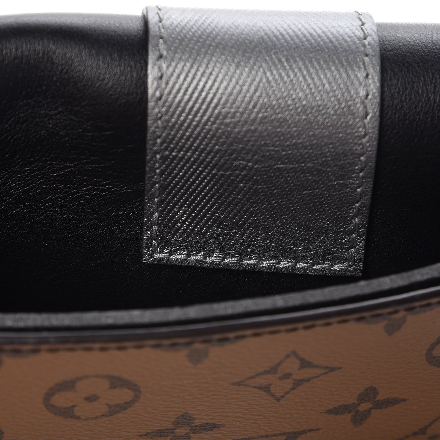 Louis Vuitton Calfskin Reverse Monogram Column Clutch 9 of 9