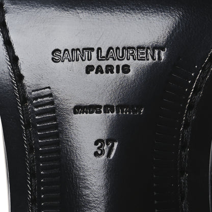 Saint Laurent Vitello Beat 40 Ankle Boots 37 Black 8 of 12