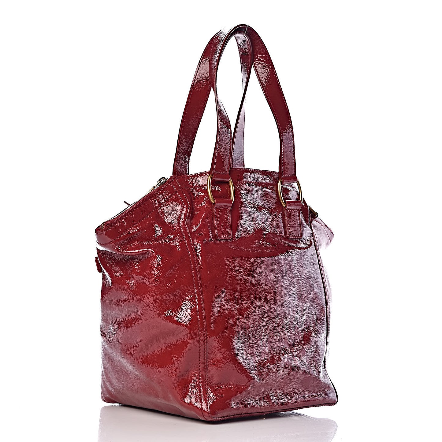 Patent Small Downtown Dark Red