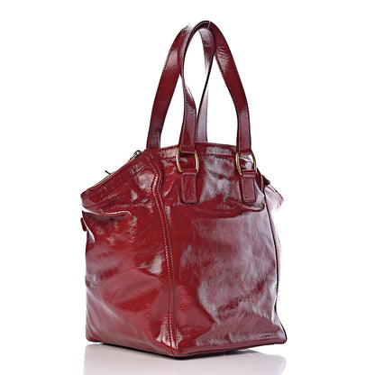 Saint Laurent Patent Small Downtown Dark Red 3 of 10