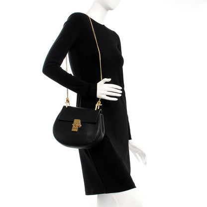 Chloe Grained Lambskin Drew Shoulder Bag Black 2 of 6
