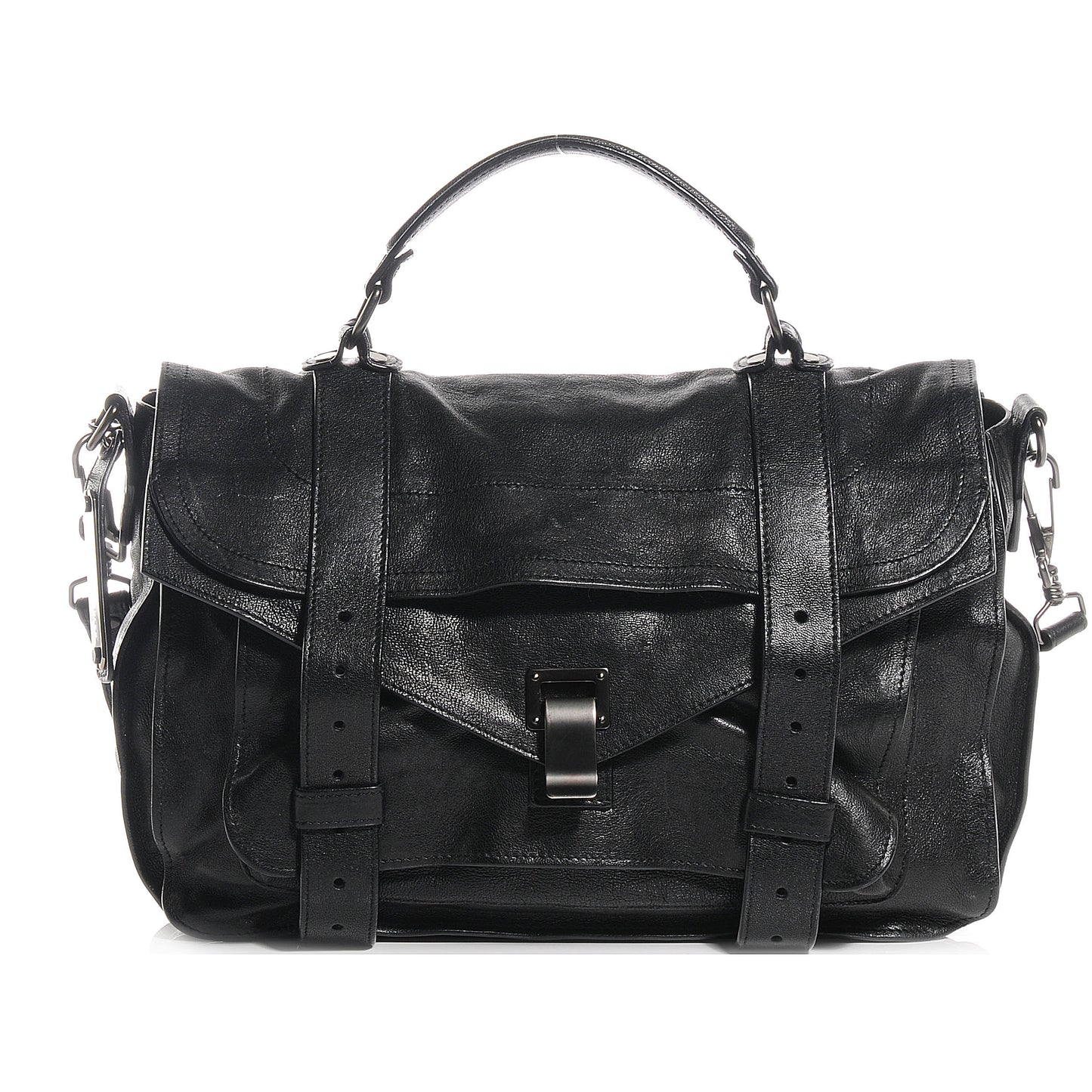 Lambskin PS1 Medium Satchel Black