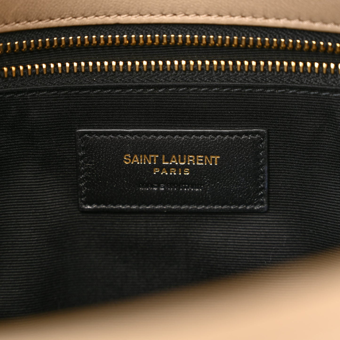 Lambskin Matelasse Monogram Medium Niki Chain Satchel Dark Beige