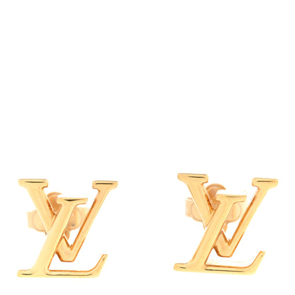 Louis Vuitton Metal LV Iconic Earrings Gold 1 of 5