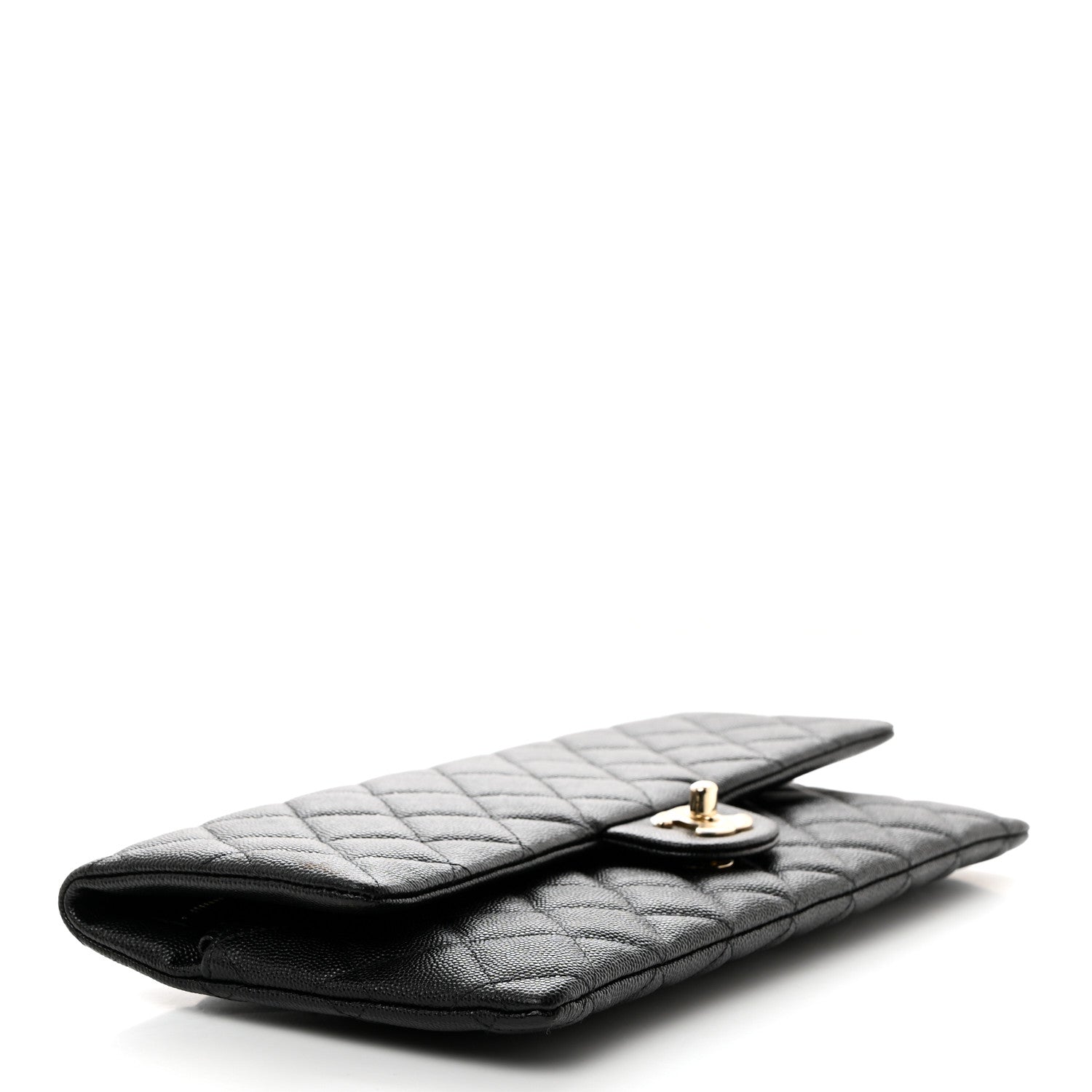 Chanel Caviar Quilted Flap Clutch Black 4 of 7