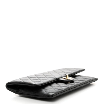 Chanel Caviar Quilted Flap Clutch Black 4 of 7