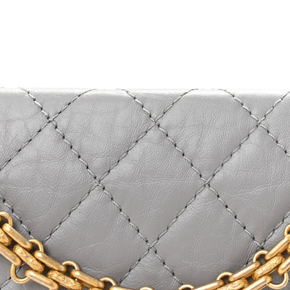 Chanel Aged Calfskin Quilted 2.55 Reissue Mini Flap Grey 8 of 10