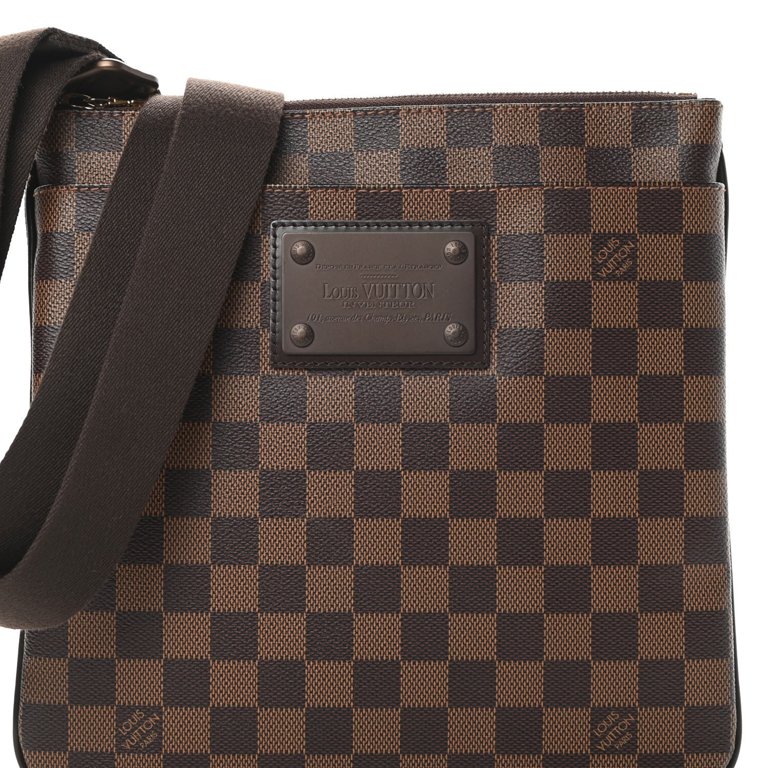 Louis Vuitton Damier Ebene Brooklyn Flat Pochette 8 of 10