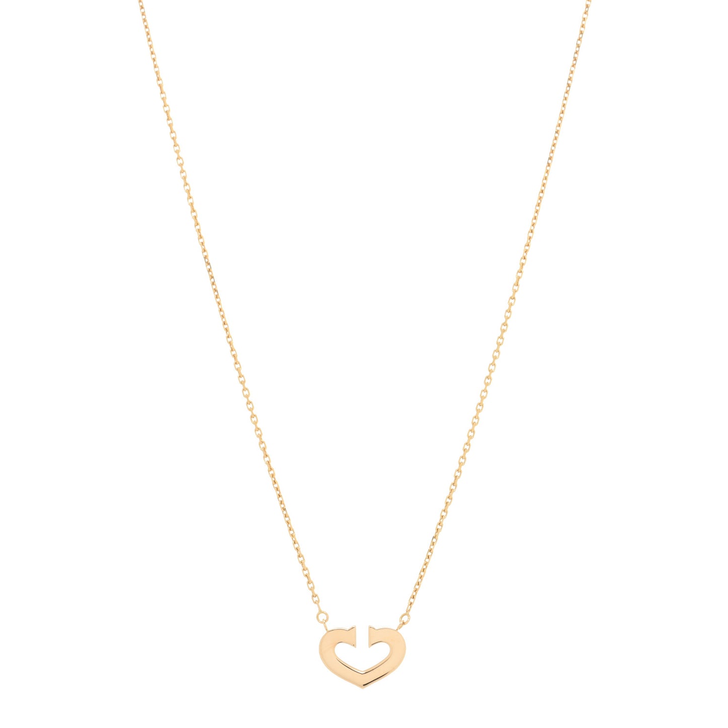18K Yellow Gold Medium Hearts and Symbols Necklace