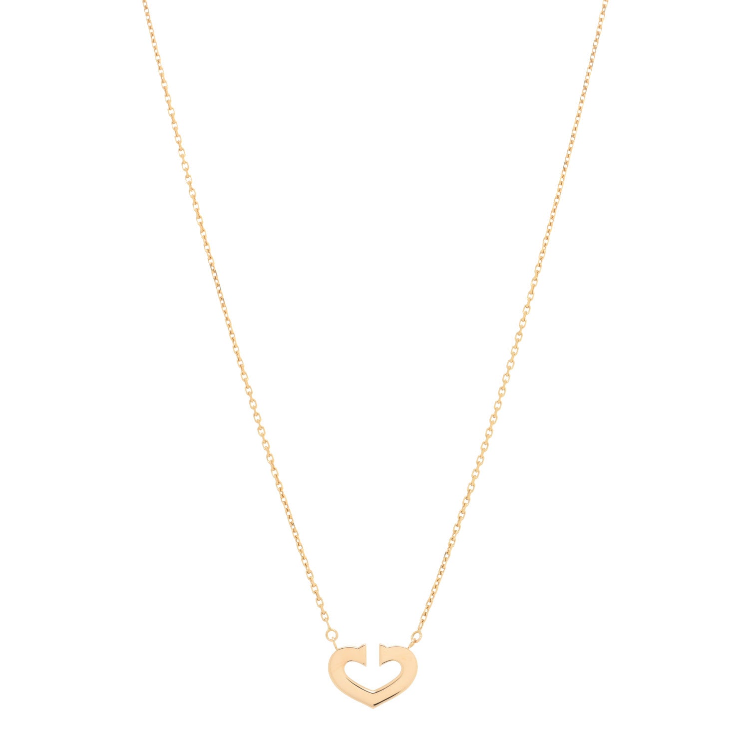 Cartier 18K Yellow Gold Medium Hearts and Symbols Necklace 1 of 3