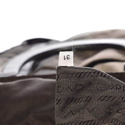 Prada Tessuto Nylon Stampato Tote Brown 6 of 7