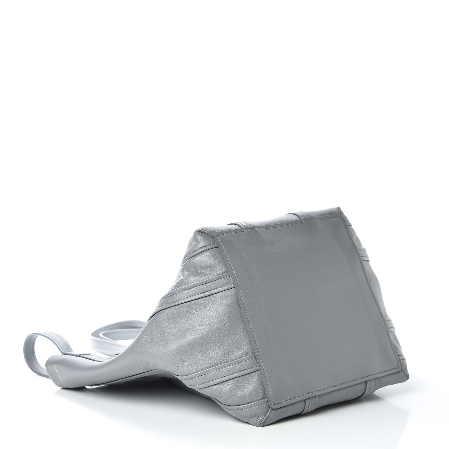 Calfskin Large Laundry Cabas Tote Gris Pyrite