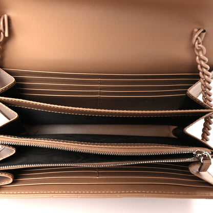 Gucci Calfskin Matelasse Monochrome GG Marmont Chain Wallet Camelia 5 of 8