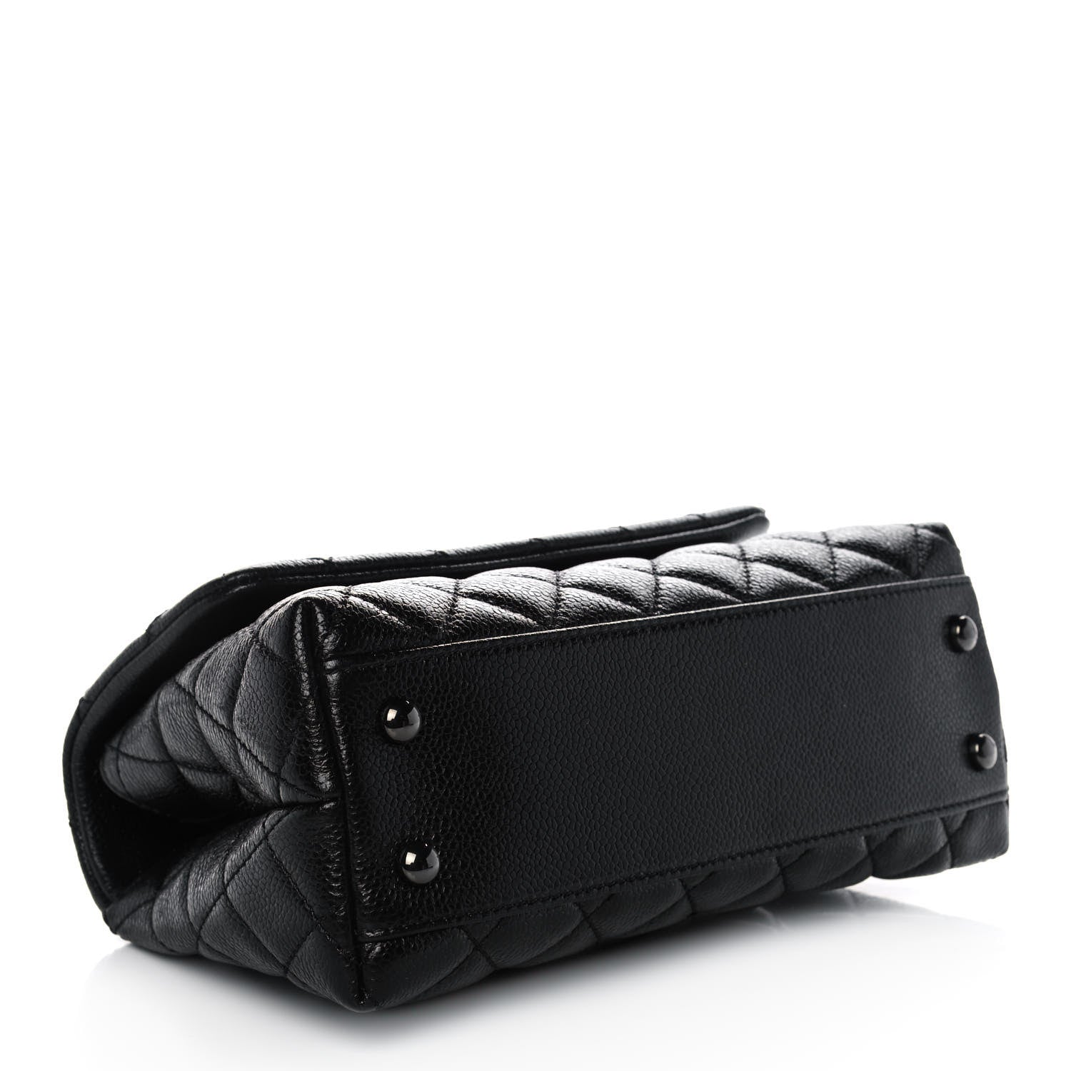 Chanel Caviar Quilted Mini Coco Handle Flap So Black 4 of 12