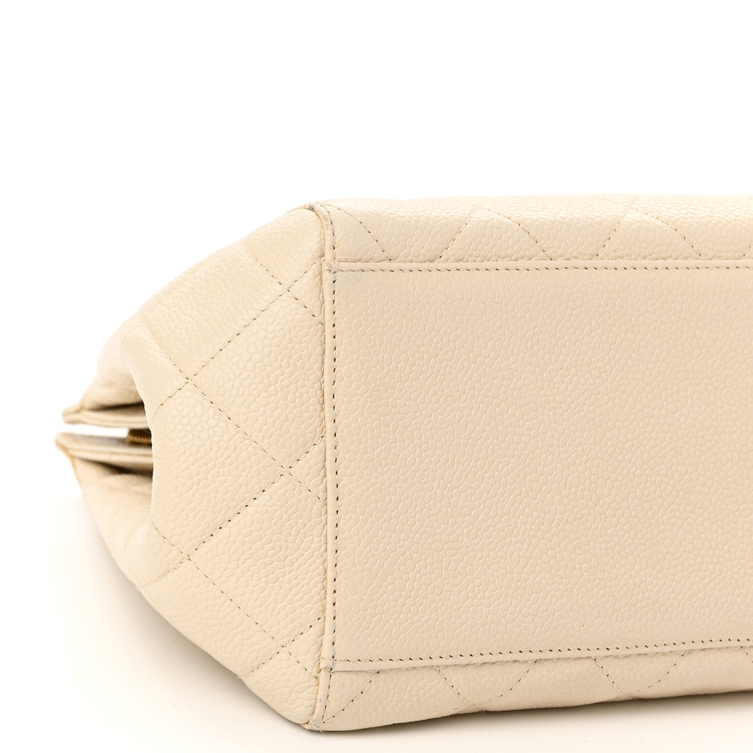 Chanel Caviar Quilted Small Chain Shoulder Bag White 10 of 13