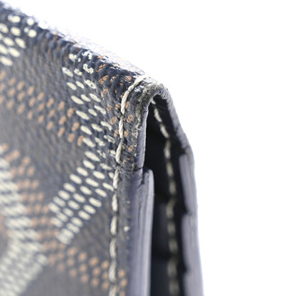 Goyard Goyardine Saint Marc Folding Card Case Navy 9 of 10