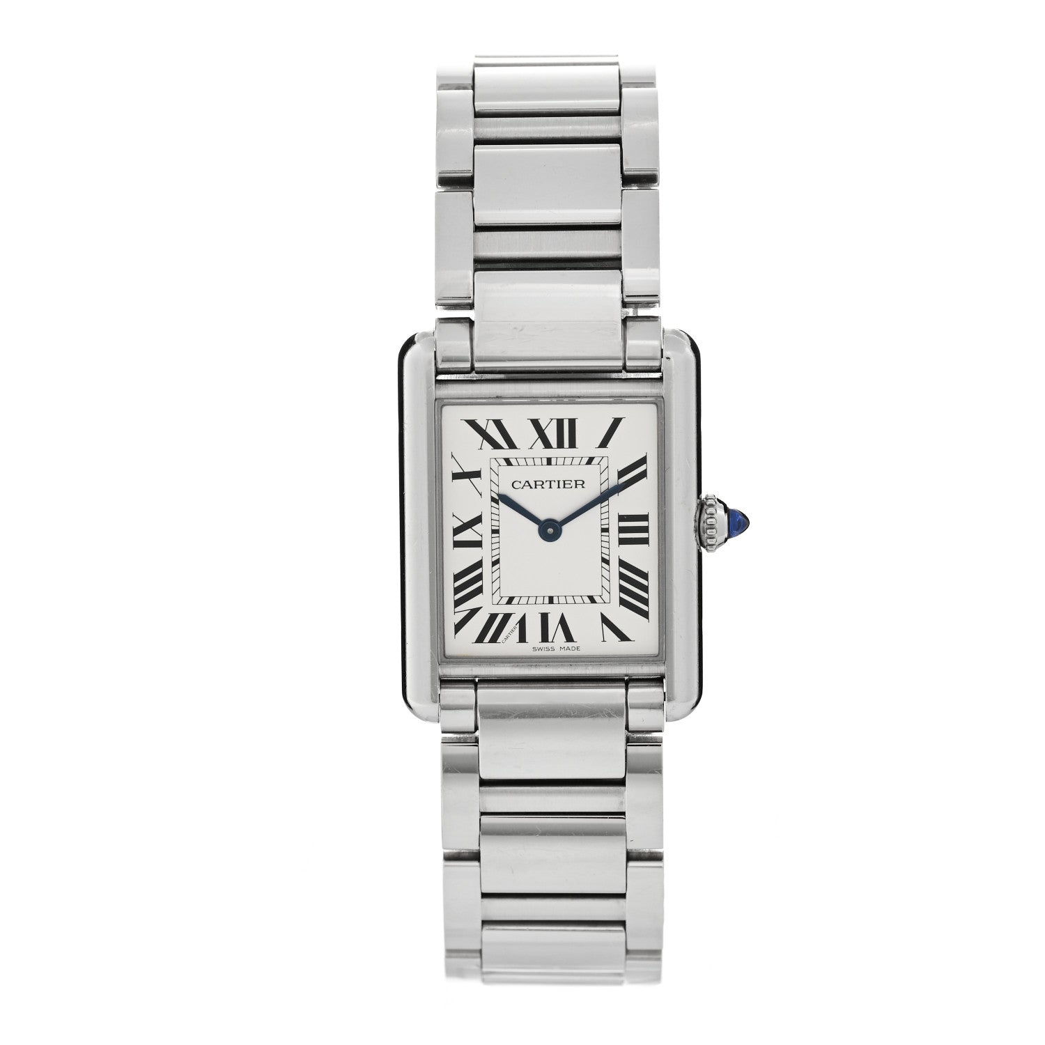 Cartier Stainless Steel 25mm Must de Cartier Tank Quartz Watch 1 of 5
