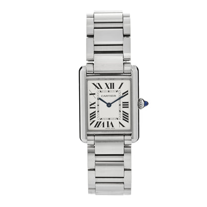 Cartier Stainless Steel 25mm Must de Cartier Tank Quartz Watch 1 of 5