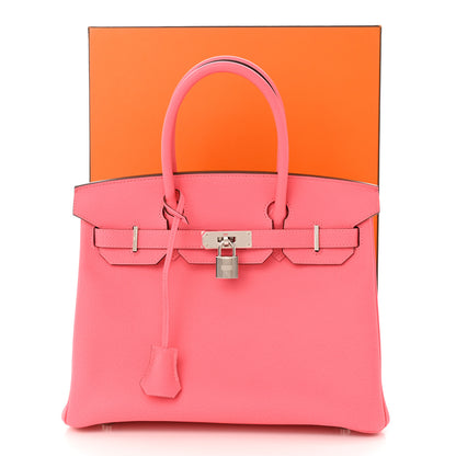 Hermes Epsom BIRKIN 30 Rose Azalee 11 of 11