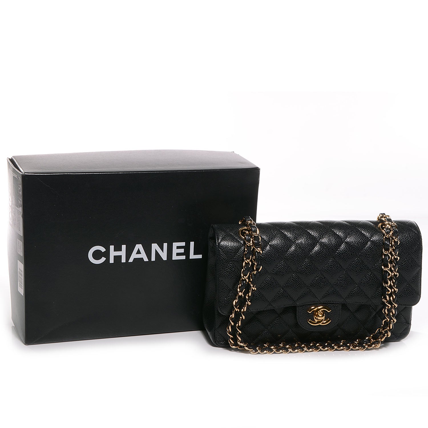 Chanel Caviar Quilted Medium Double Flap Black 5 of 9