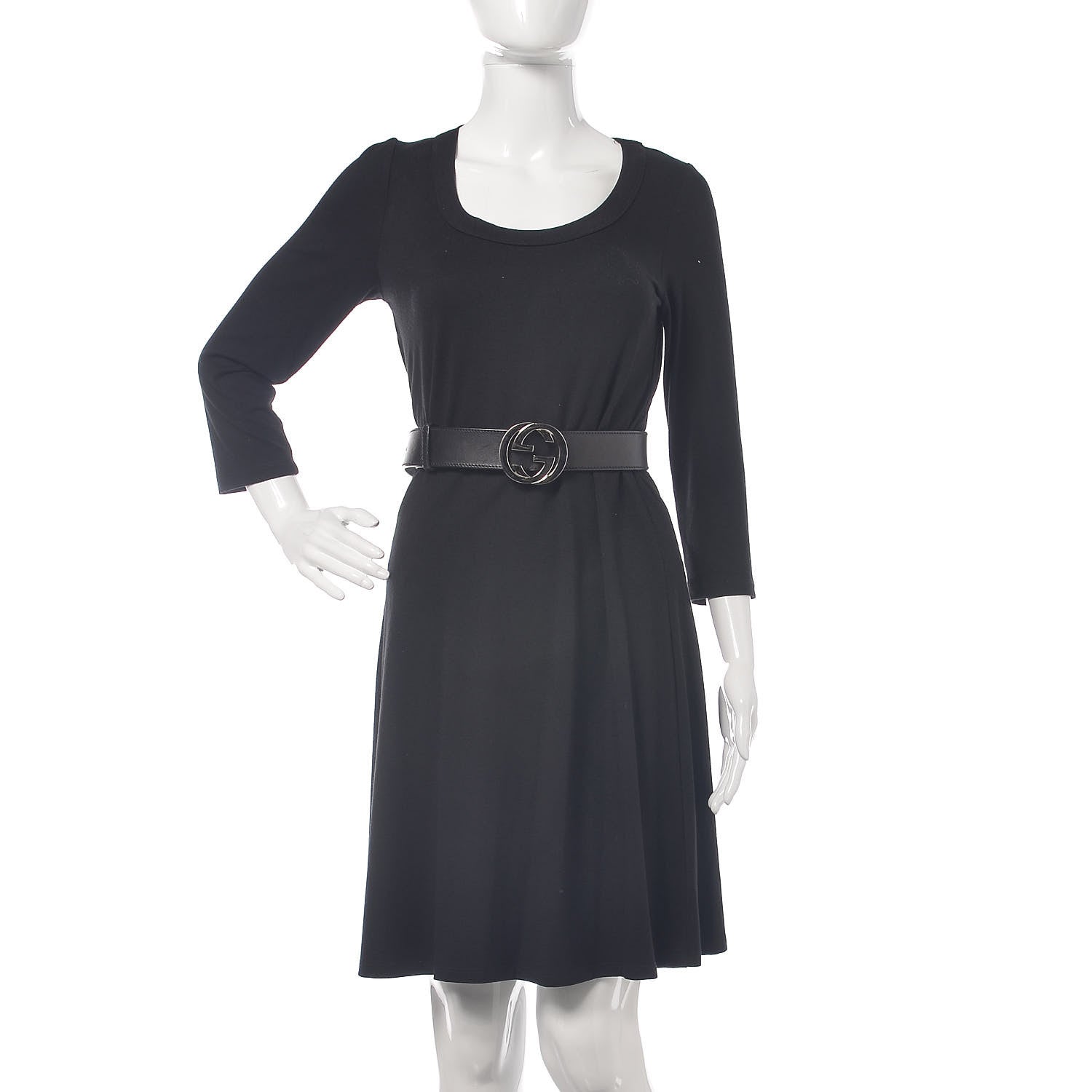 Gucci Calfskin Interlocking G 40mm Belt 85 34 Black 2 of 9