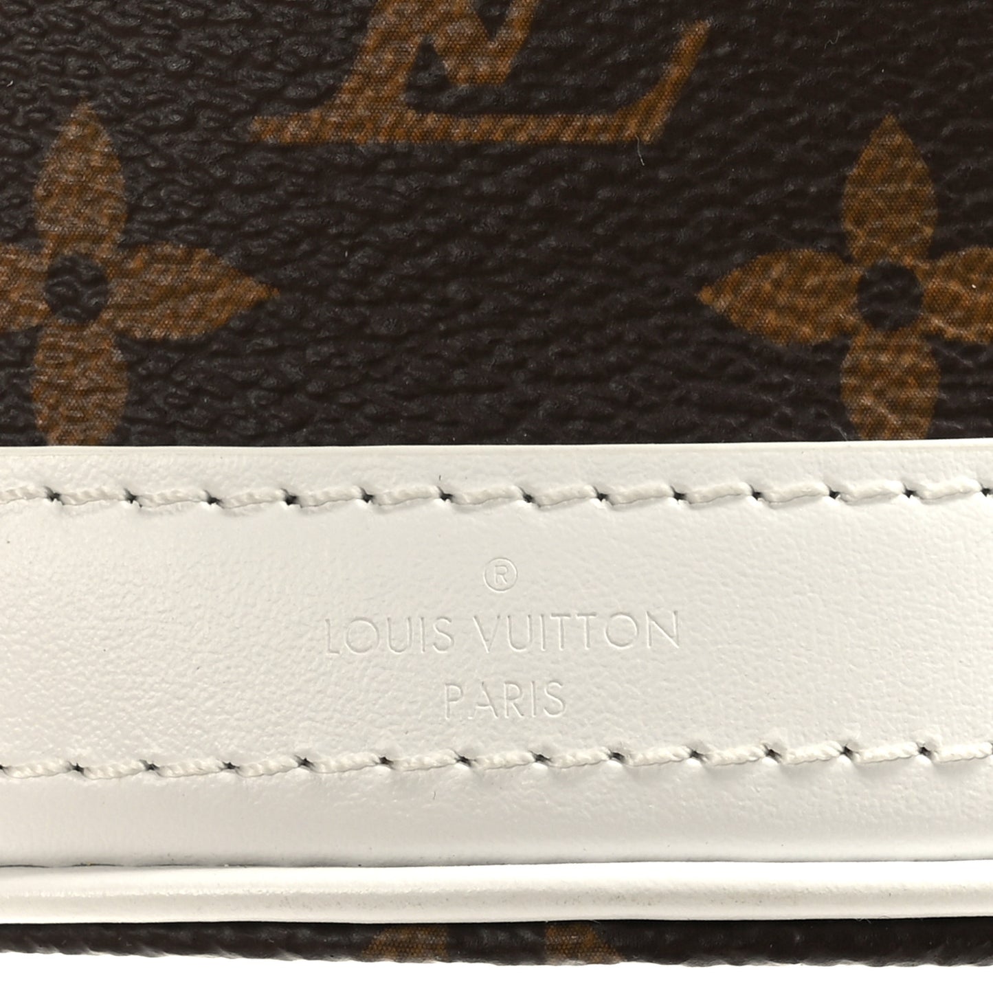 Monogram LV Match Nano Bucket Bag White