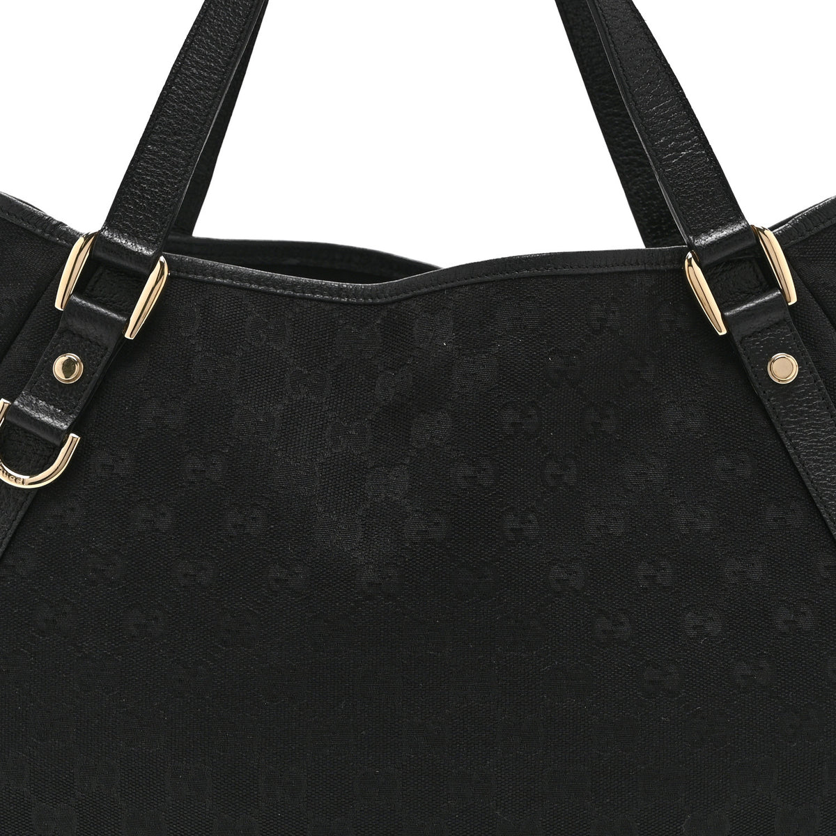 Gucci Monogram Medium Abbey Shoulder Bag Black 10 of 12