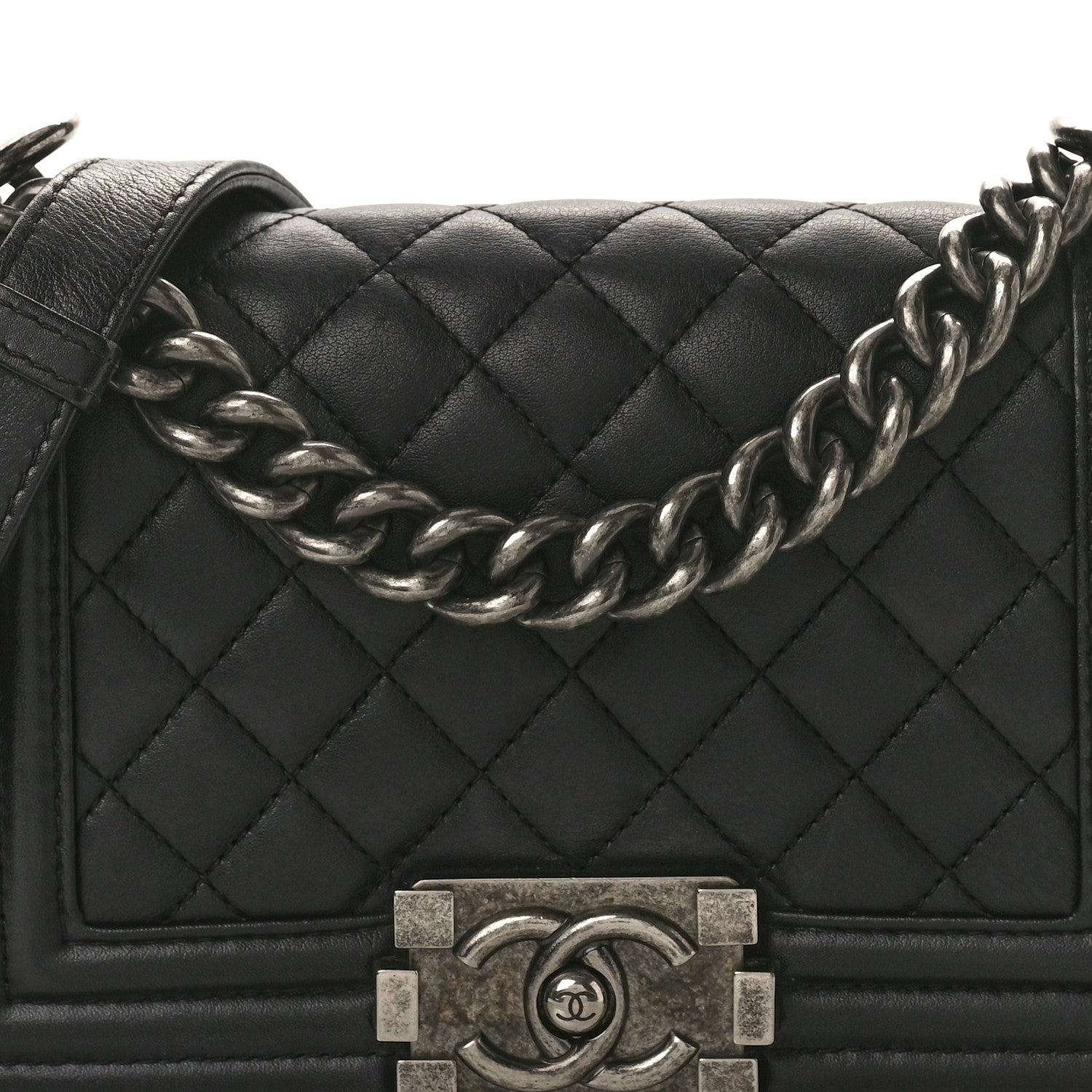 Chanel Calfskin Quilted Small Boy Flap Black 8 of 10