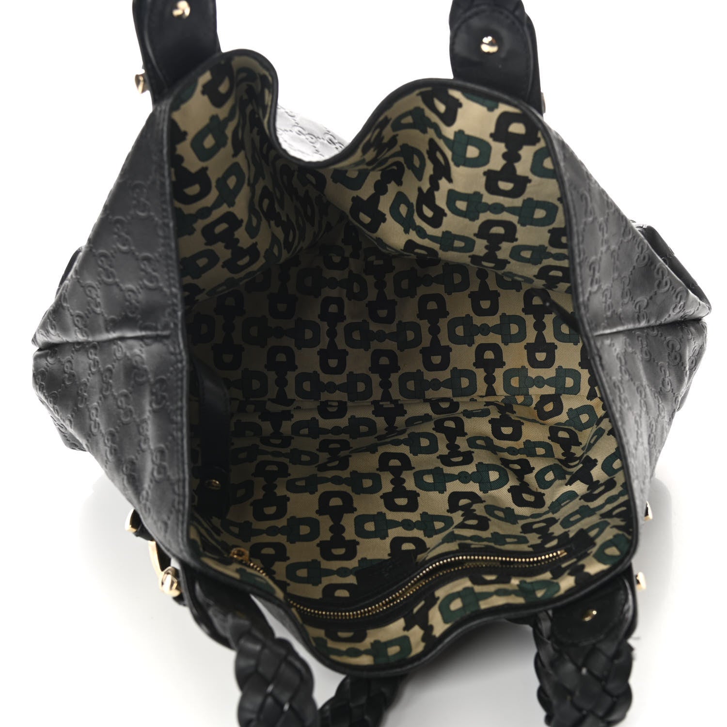 Gucci Guccissima Medium Pelham Shoulder Bag Black 5 of 12
