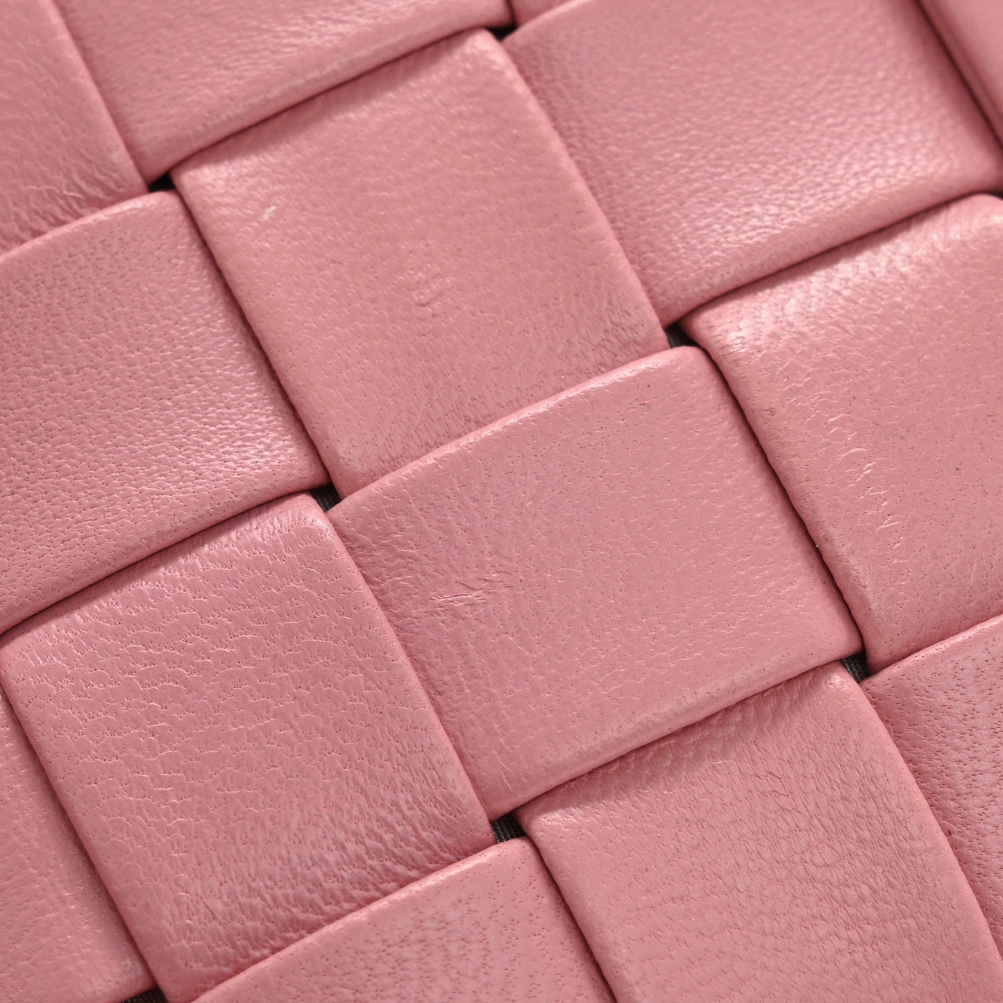 Nappa Intreccio Bi-Fold Compact Wallet Rosa