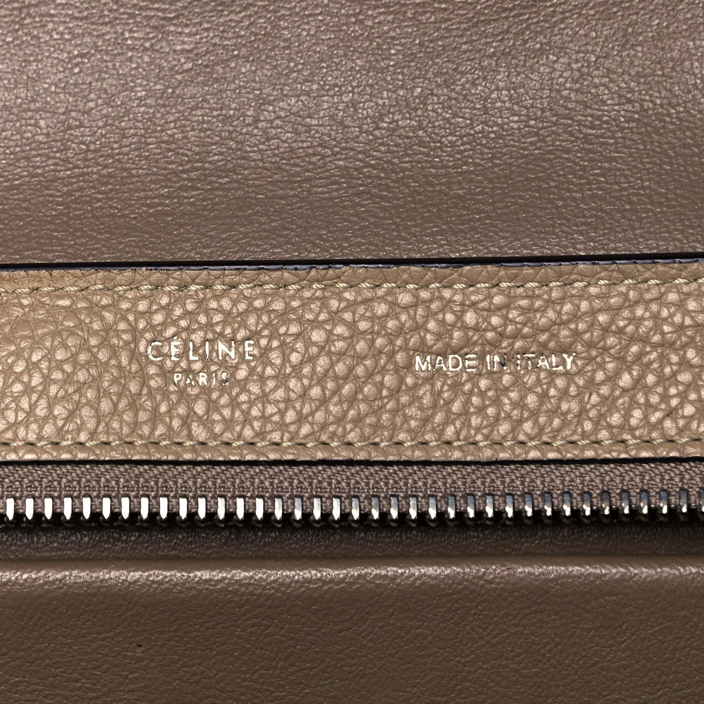 Drummed Calfskin Suede Medium Trapeze Dune